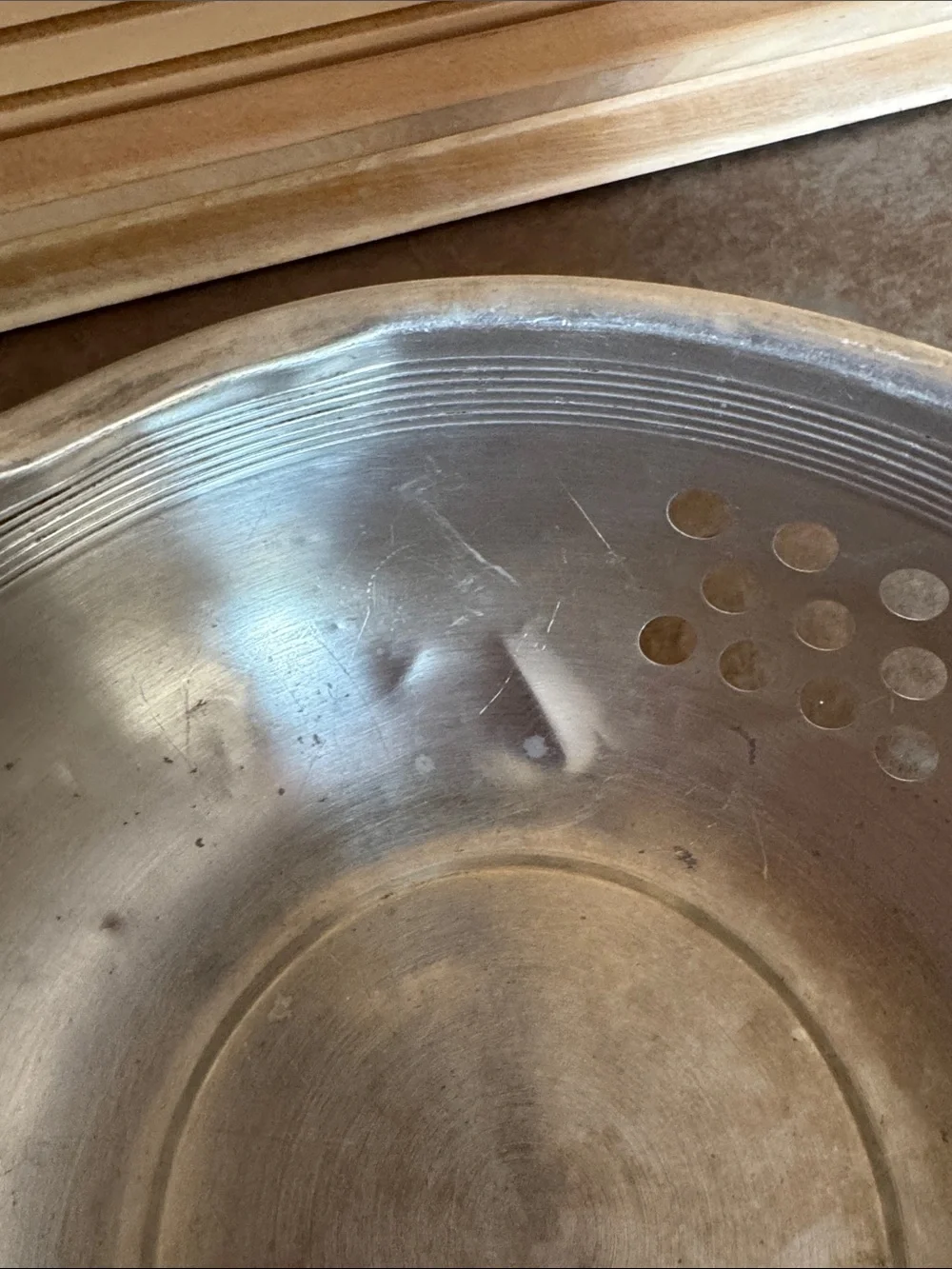 Multipurpose Stainless Steel Strainer Bowl - Silver